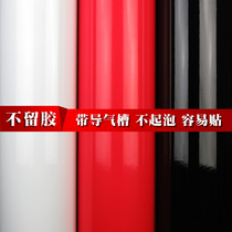 Bright Black Mirror sticker red and white high gloss paint furniture film car interior decoration home appliance refurbishment self-adhesive