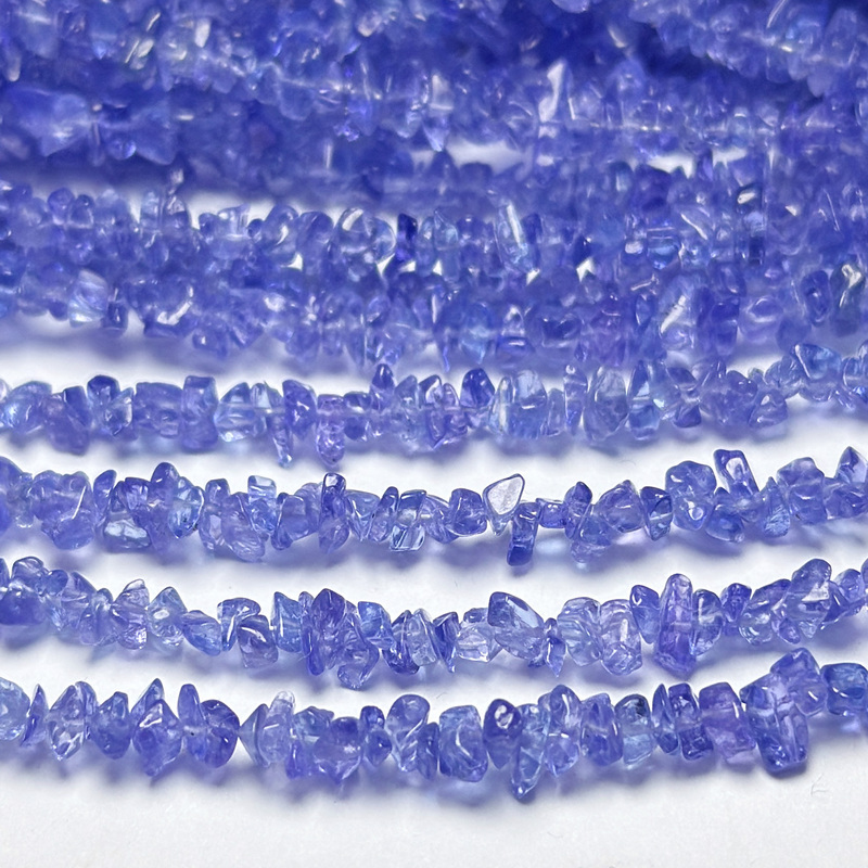 Natural Premium Tanzanite Irregular Raw Stone Gravel for DIY Bead Semi-Finished Products Necklace Bracelet India Natural Premium Tanzanite Irregular Raw Stone Gravel for DIY Bead Semi-Finished Products Necklace Bracelet India