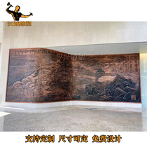 Custom forged copper plate engraving relief forged bronze craft Baoding bronze sculpted manufacturer outdoor large copper relief frescoes