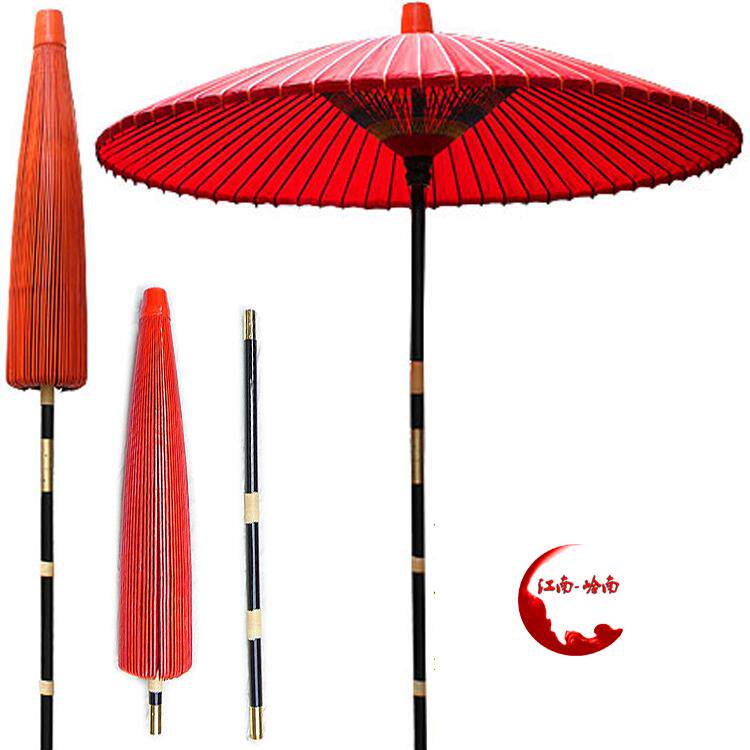 Great red ancient umbrella wearing big black tea parachute wedding dress dress umbrella