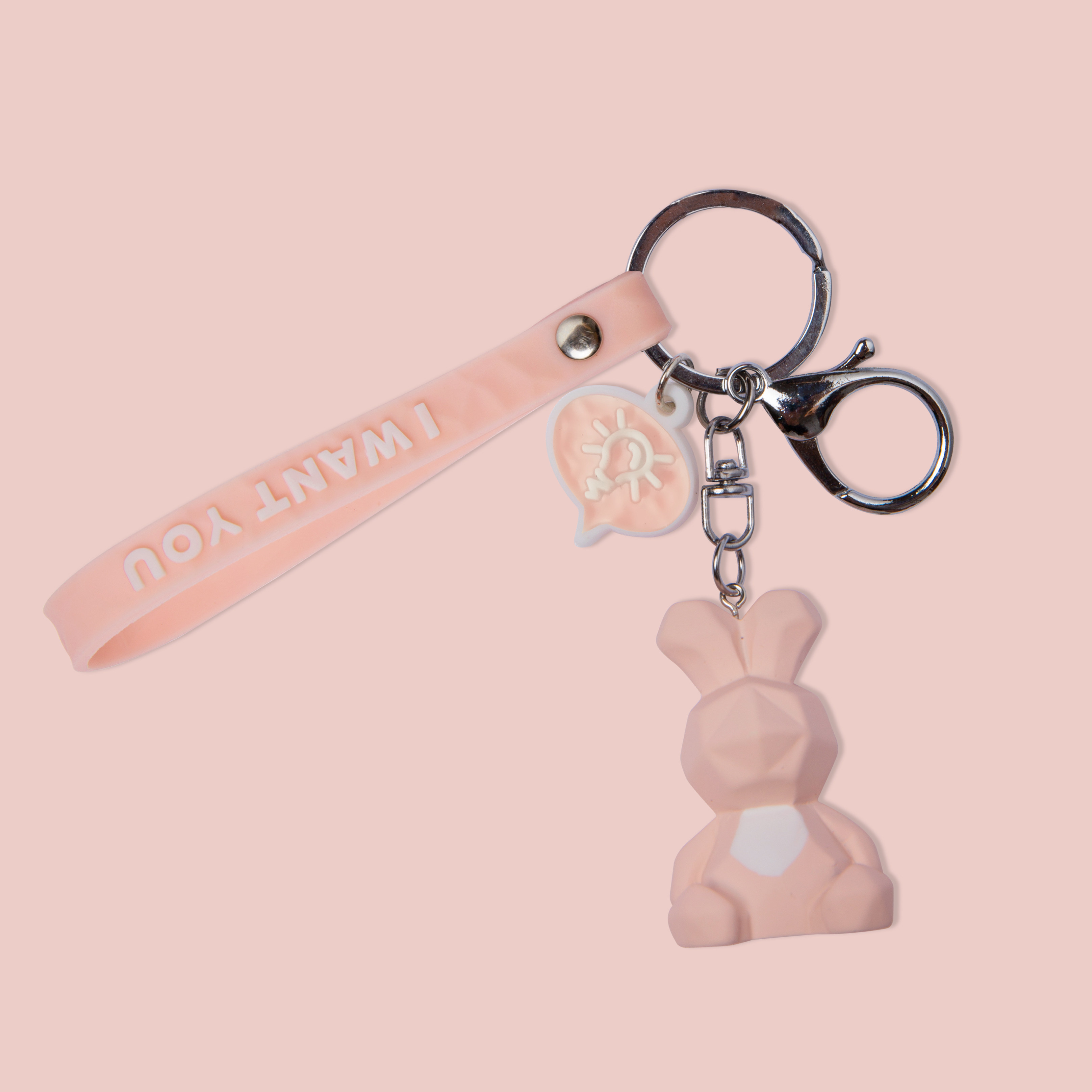 Geometric Panda Dinosaur Keychain Pendant Accessories Car Key Button Male And Female Innet Red Couple bag pendant ring ring