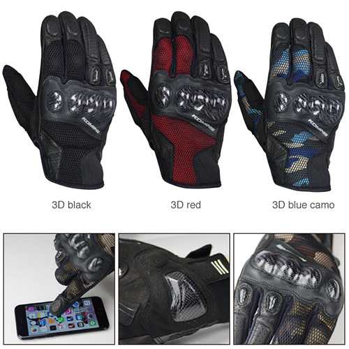 Japan K brand GK-197 spring summer carbon fiber mesh touch screen racing motorcycle motorcycle anti-fall riding gloves