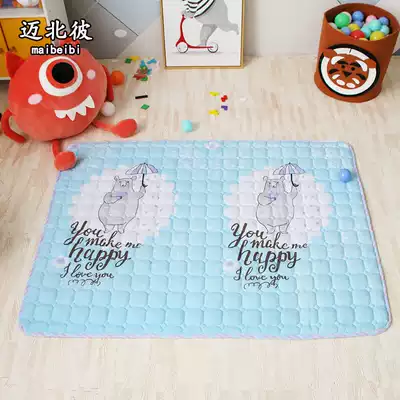 Mai Beibi cartoon cotton children's crawling mat Four seasons big house tent matching mat Cloth baby climbing mat