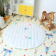 Round play mat cotton children's tent matching seat cushion
