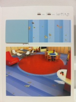 The morning series cartoon pattern of the big dragon Bokai plastic floor forest