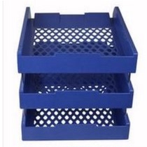 Plastic Shengxing brand thickened three-layer document rack 3-layer bookshelf file disk data tray horizontal book disk data rack