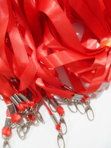 Certificate card set lanyard 1 5 gold wire lanyard card cover exhibition certificate factory brand rope representative card lanyard blue red green yellow