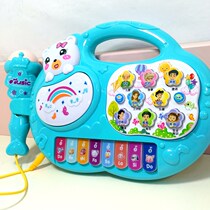 Early education piano childrens toys baby electronic organ with microphone music puzzle baby boys and girls baby toys