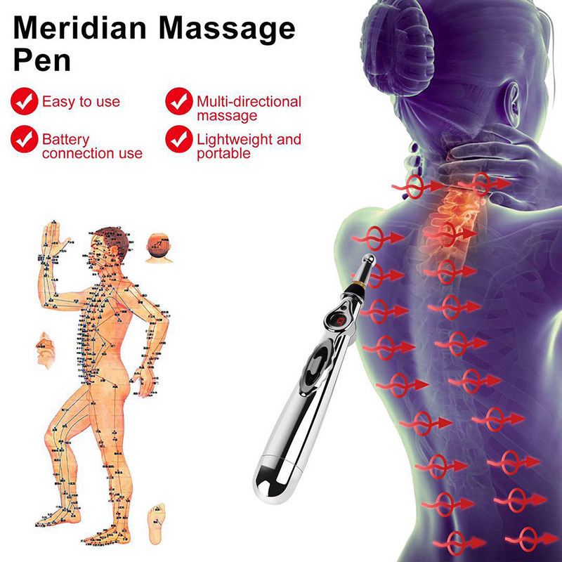 Foreign trade English version of acupuncture pen household energy meridian pen to automatically find acupuncture points acupuncture stick electronic massager