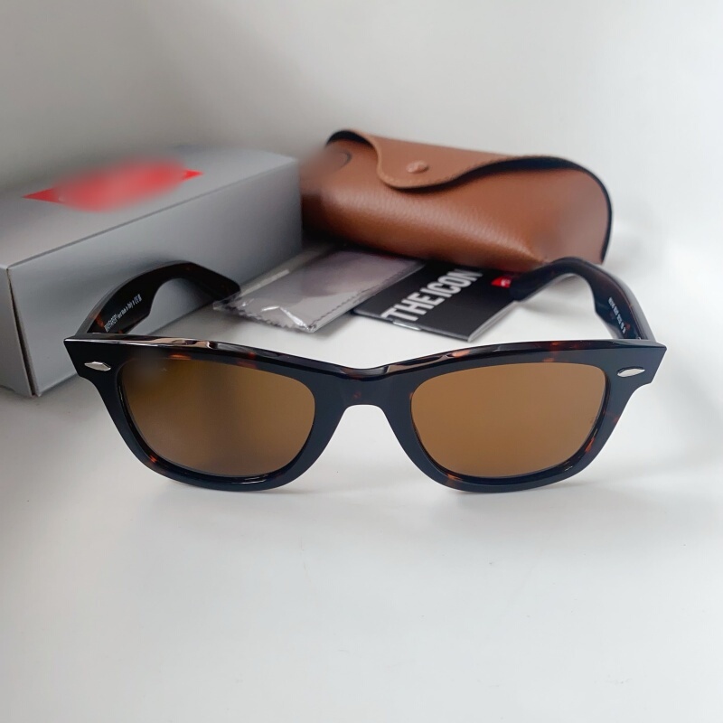 Classic 2140 Sunglasses, Acetate Frame, Hiking Sunglasses, Unisex, Glass, Fashionable, Large Frame, Internet Celebrity Style, Trendy
