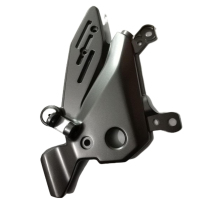 Suitable for Haojue Suzuki GW250 motorcycle original right pedal fixed plate front foot mounting support composition