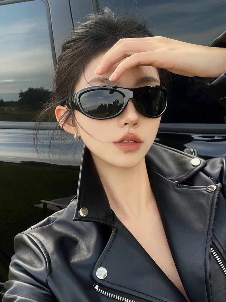 Gm Sunglasses for Women, High-End 2025 New Style, Fashionable European and American Style, Cool Girl Cycling Sunglasses, Trendy Men's Sunglasses for Styling