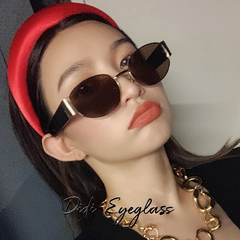 2020 European and American Style Trendy Sunglasses, Fashion Show ins Oval Sunglasses, Retro Harajuku Style for Men and Women, Unique Styling