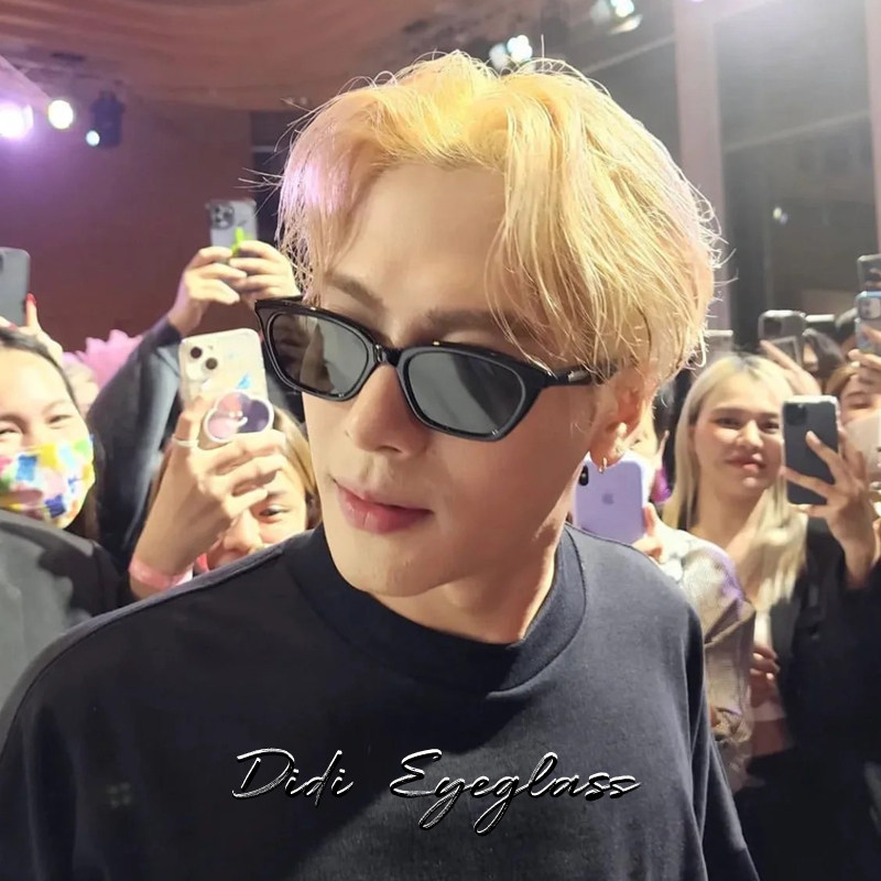 Jackson Wang Style Gm Sunglasses for Men, Trendy, Cool, Retro, Small Frame Cat-Eye Sunglasses with a High-End Feel, Street Style ins