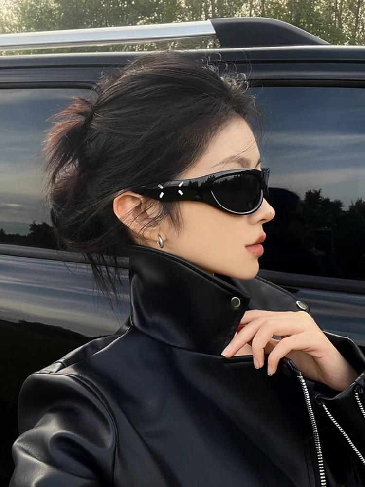 Gm Sunglasses for Women, High-End 2025 New Style, Fashionable European and American Style, Cool Girl Cycling Sunglasses, Trendy Men's Sunglasses for Styling