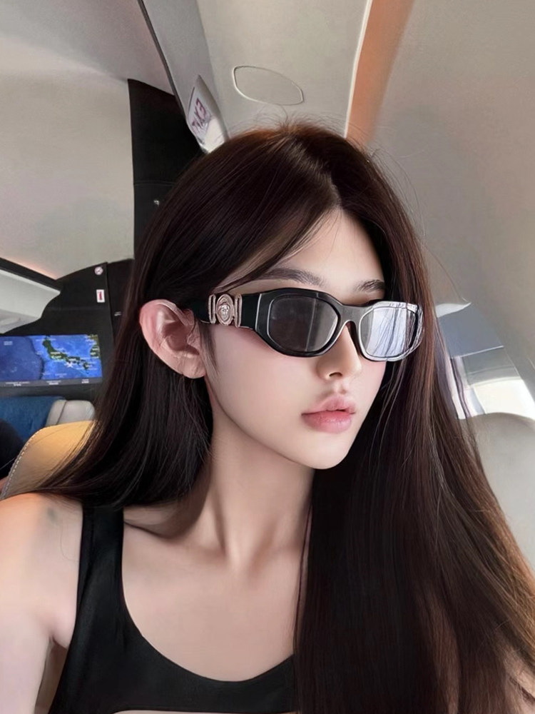 Zhao Lusi Style Retro Sunglasses for Women 2025 New High-End Street Style Sunglasses Uv Protection Sun Protection