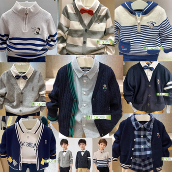 Clearance beef boys' clothing spring and autumn knitted cardigan Clearance beef boys' clothing spring and autumn knitted cardigan