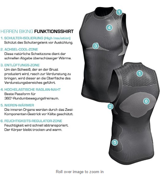 German crivit men's seamless high elasticity wicking quick-drying tight running fitness outdoor sports vest