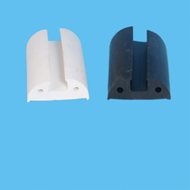White yacht motorboat anti-collision rubber strip Airport playground anti-collision black FRP boat U-shaped rubber guard string