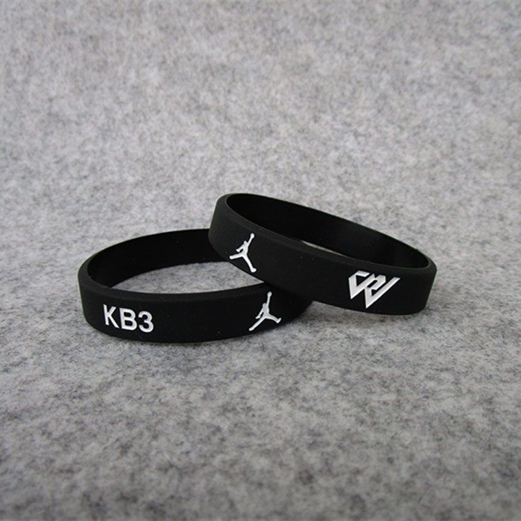 Wei Shao KB3 Logo Wei Shao bay vòng tay tiêu chuẩn thể thao truyền cảm hứng Silicone vòng đeo tay dây đeo cổ tay với người hâm mộ đồ trang sức - Vòng đeo tay Clasp vòng tay gỗ