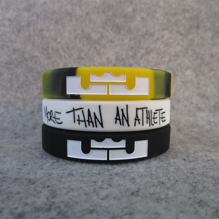 Basketball Star Lebron James Is More Than Just an Athlete. Sports Bracelet. Silicone Luminous Wristband