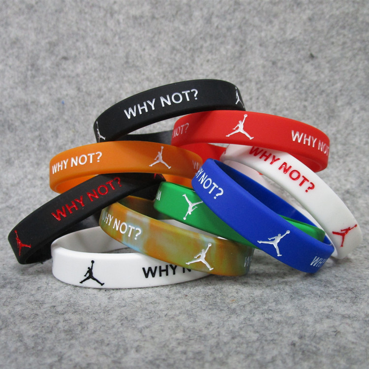 Basketball Star Westbrook, Why Not? The Same Style of Inspirational Sports Silicone Bracelet Wristband for Fans
