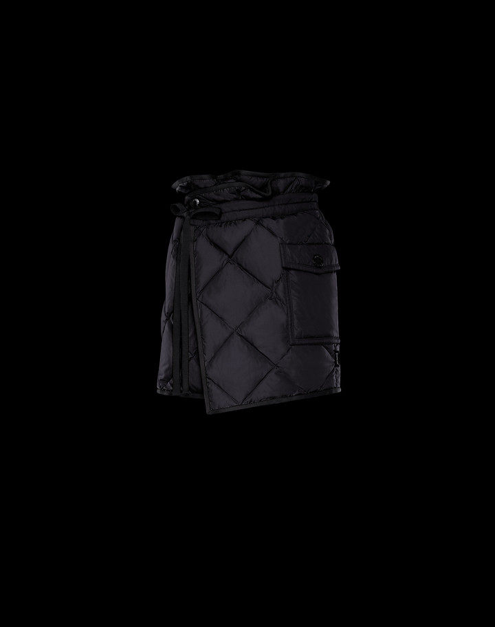 Europe Moncler Monmouth 20 autumn and winter new down wrap mini half body skirt high waist short dress