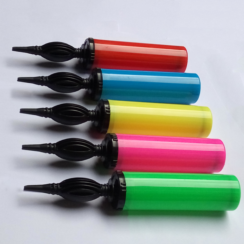 Inflatable ball hand push manual balloon pump Inflatable pump Long net red aluminum film Bobo ball blowing balloon