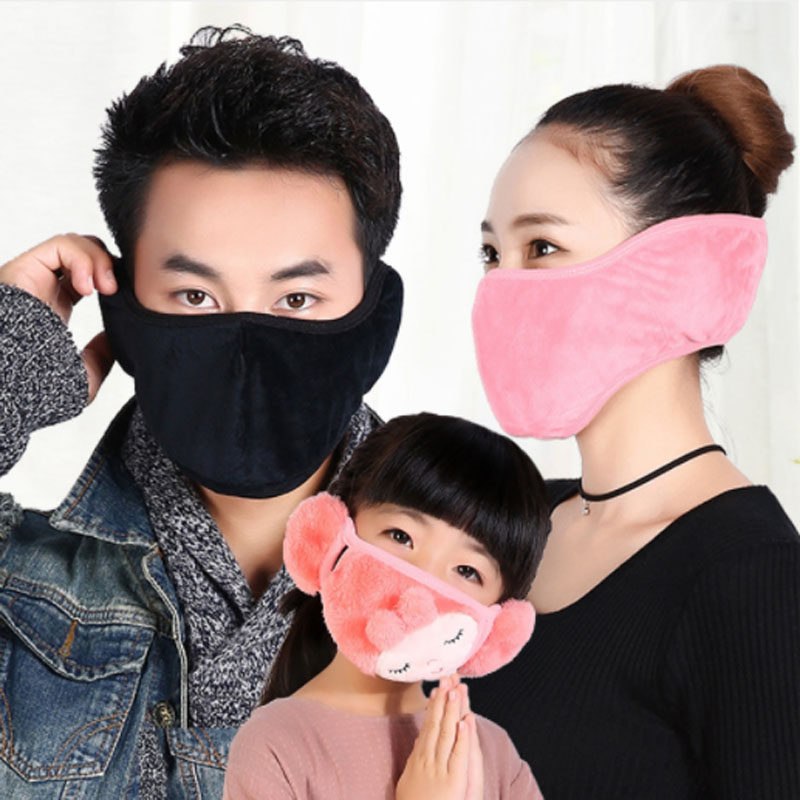 Winter northeast thickened grip suede protective ear mask warm and cold-proof male and female children equipped Harbin Mohe Snow and township tourism
