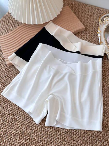 Maternity Underwear Modal Safety Shorts Two-In-One for Pregnancy, Large Size Anti-Exposure Leggings for Mid to Late Pregnancy