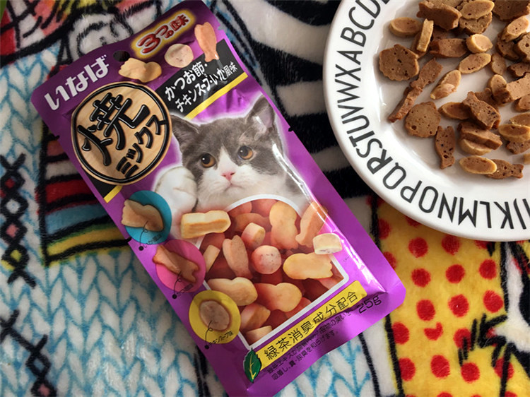 Inabao nướng cá tuyệt vời hải sản nướng hải sản Pet snack mèo ăn nhẹ Mèo bánh quy mèo 30g thức ăn cho mèo hạt cho mèo