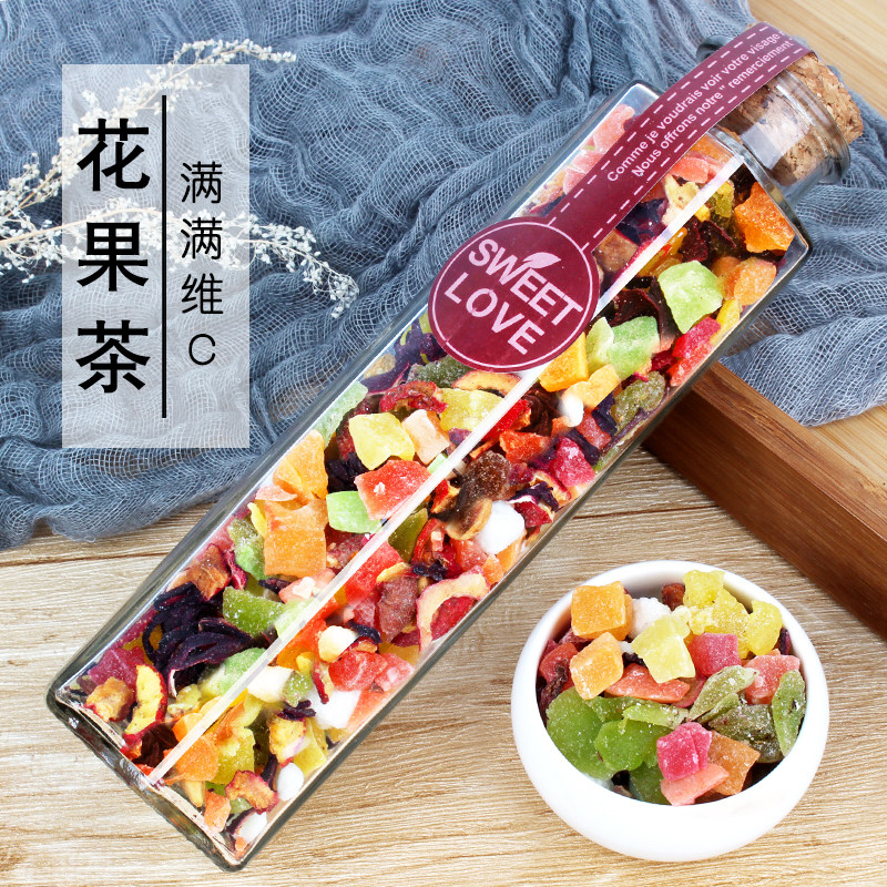 Parisian Champs Elysees Flower Tea fruit tea fruit tea fruit dried loathea tea mixed bubble water for a drink canned