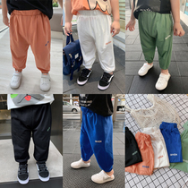 Baby Sports Pants Trousers Long Pants Spring Autumn Boy Anti-mosquito Pants Summer Thin children Han version Relaxed Children Comfortable Pants