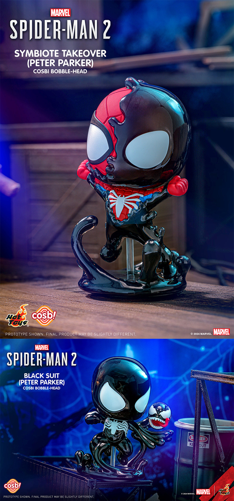 新品未開封COSBI スパイダーマン2 Hot Toys Marvel Spider-Man 2 Cosbi Bobble-Head Collection