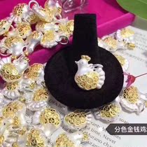 Yoyo home foot silver three-D hard silver craft foot silver zodiac chicken pendant