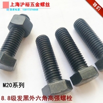 8 Grade 8 high-strength blackened outer hexagon bolt screw M20*40*50*60*70*80*90*100-200