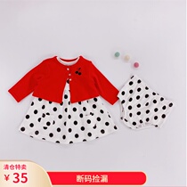 Baby skirt 3 months 0 newborn 6 dress 9 spring and autumn princess dress suit full moon girl baby dress