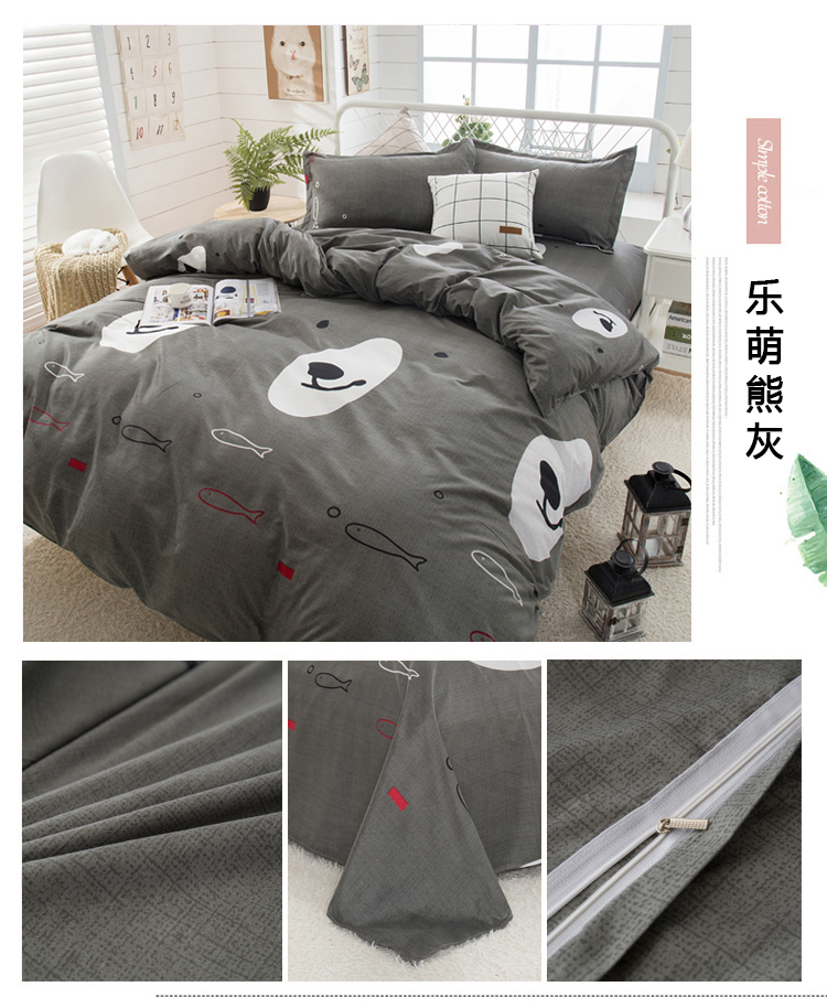 Cartoon thỏ chăn đơn che đôi chăn 150X200X230CM 2M tờ ký túc xá 1,5 mét - Quilt Covers gối kèm chăn