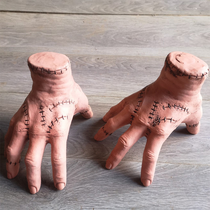 Halloween Prank Wednesday Hand Amputee Prop Adams Hand Model Haunted House Decoration Prop