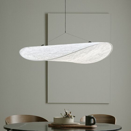 Japanese Style Silent Style Living Room Fabric Chandelier Scandinavian Designer New Creative B&B Restaurant Bedroom Dupont Paper