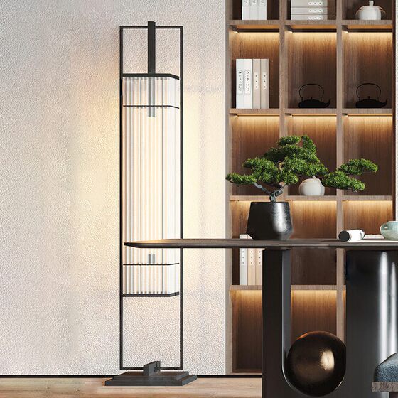 New Chinese Style Floor Lamp Chinese Style Retro Villa Living Room Study Zen Tea Room Hotel Club Antique Table Lamps