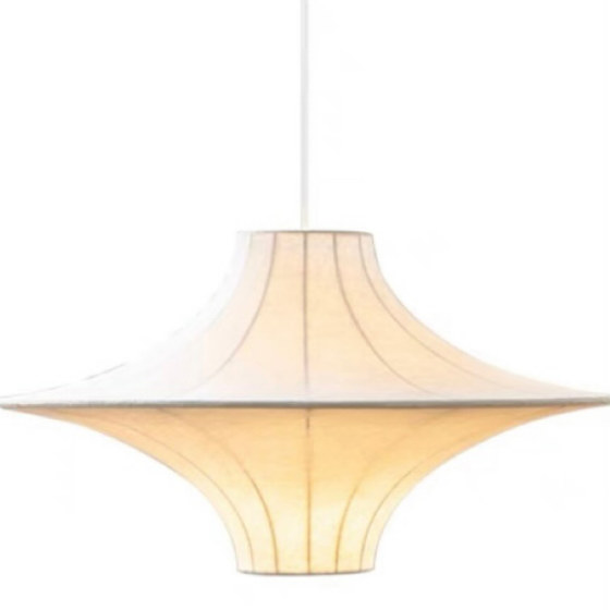 French-Style Vintage Ufo Silk Ceiling Lamp Chandelier Designer Model Japanese Wabi-Sabi Style Living Room Dining Room Bedroom Lighting Fixtures