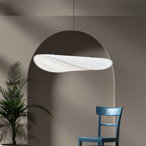 Japanese Style Silent Style Living Room Fabric Chandelier Scandinavian Designer New Creative B&B Restaurant Bedroom Dupont Paper