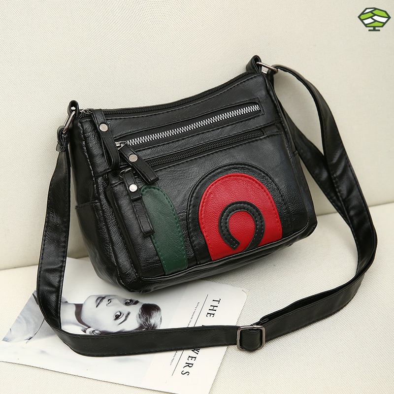 Middle-aged seniors slug bag mini bag bag mom buy dish handbag PU mobile phone change purse