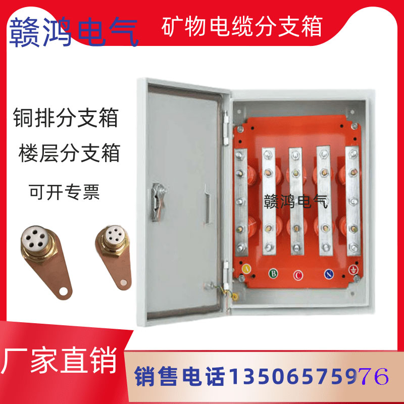1KV Mineral Insulated Cable Branch Box Copper Bar T-connected Conversion Box Floor Bridge Branch Box Low Voltage Terminal Box