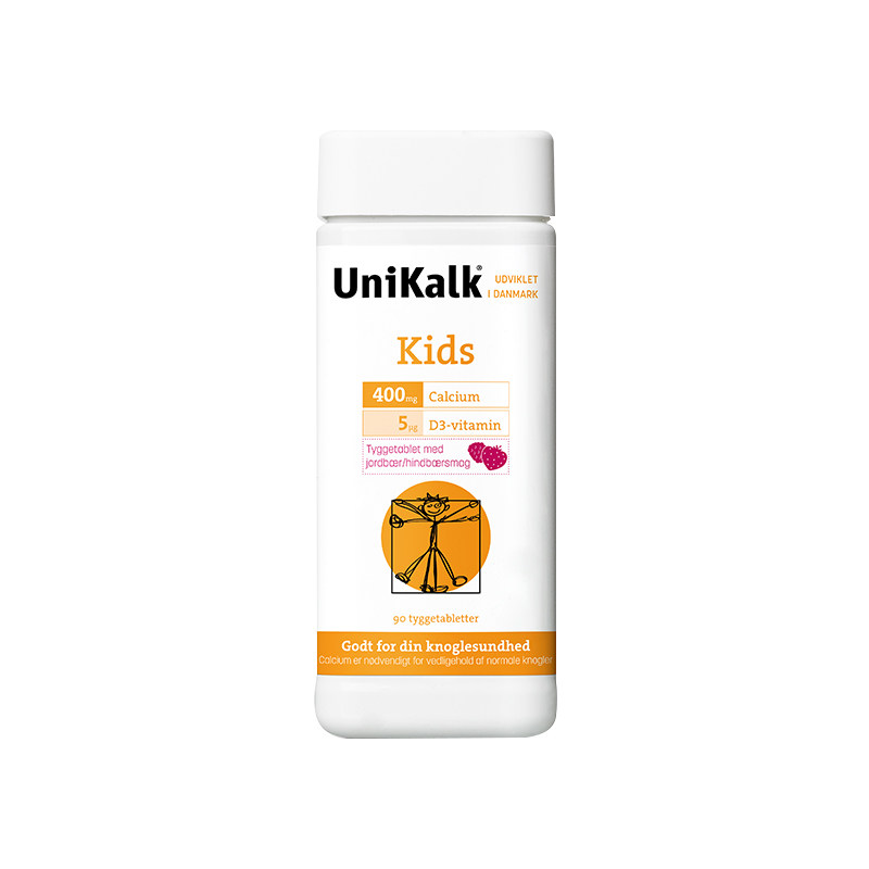 丹麦Unikalk儿童钙片90粒