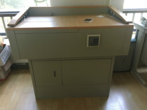 Steel-wood combination with IC card and password function to unlock multimedia podium HMS-2000D (customized)