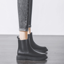 Chelsea Martin boots womens British style 2020 autumn and winter new flat-bottomed short tube short boots all-match spring and autumn boots
