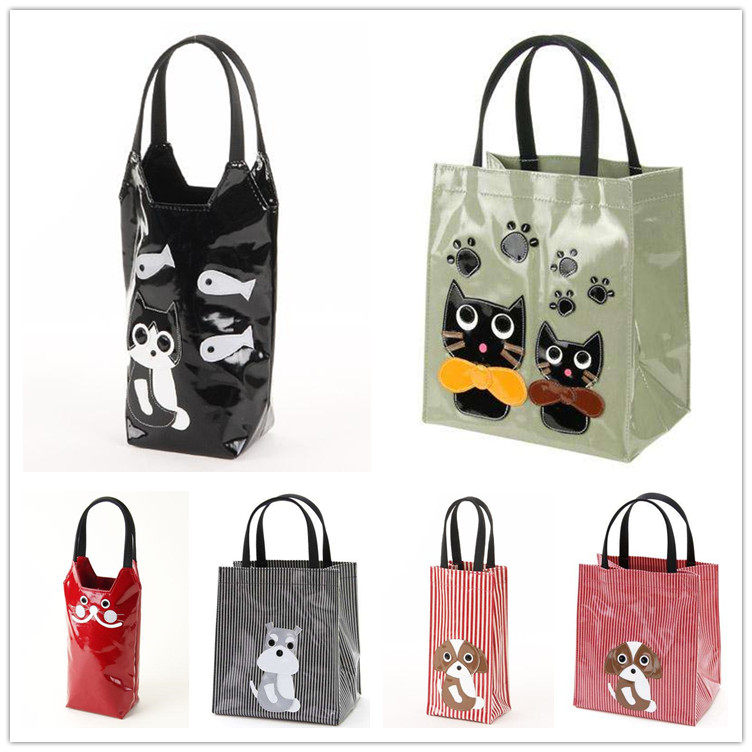 Japanese-made imported cartoon animal casual handbag bag can hold kettle, cup, lunch box, tableware, umbrella key