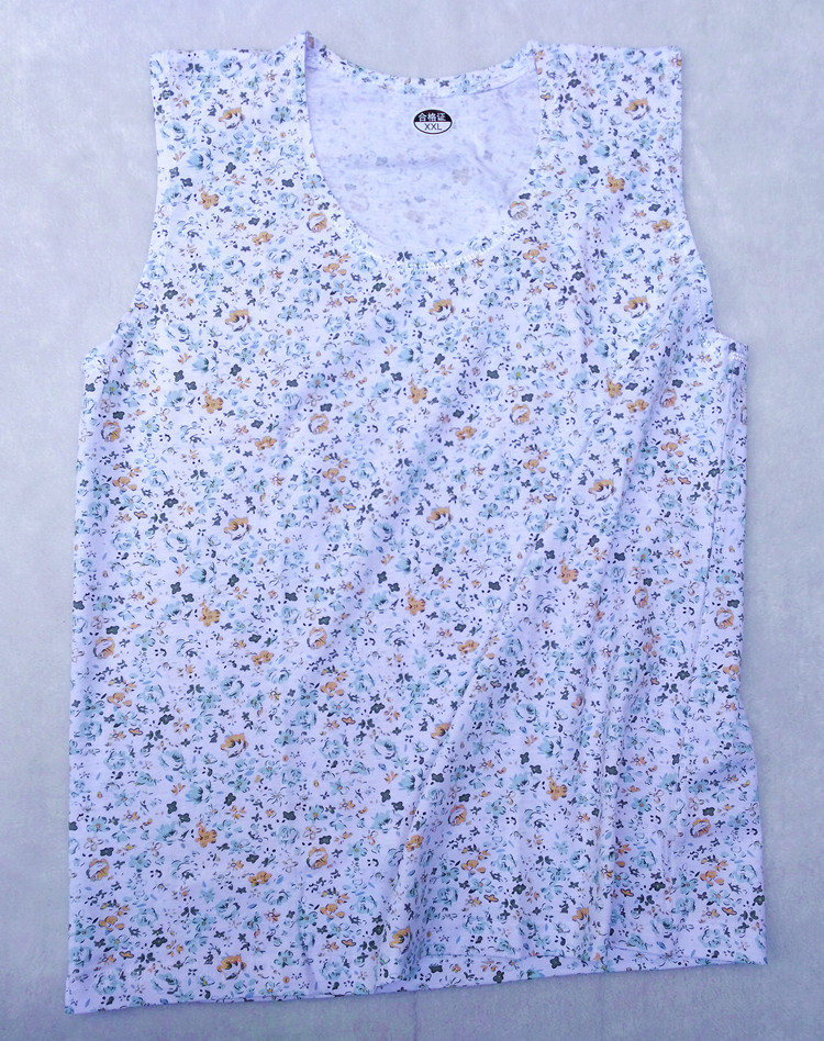 2 pieces for middle-aged and elderly ladies cotton undershirt mother vest combed cotton sleeveless undershirt for elderly summer